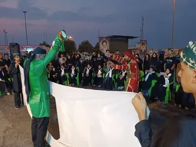 گشایش ششمین سوگواری ملی تئاتر میدانی و تعزیه اربعین حسینی با اجرای «لالایی» در چذابه