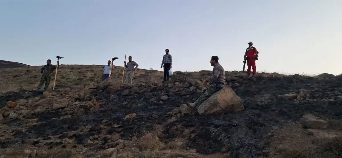 ۱۰۴ هکتار از مراتع طارم سفلی قزوین دچار آتش سوزی شد