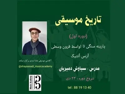 سیاوش دمیریان با «تاریخ موسیقی» می‌آید/ بررسی موسیقی از پیشا تاریخ