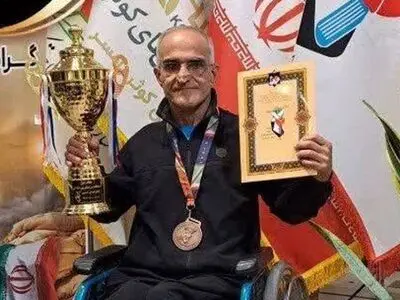 شهادت جانباز قهرمان ورزش های باستانی البرز