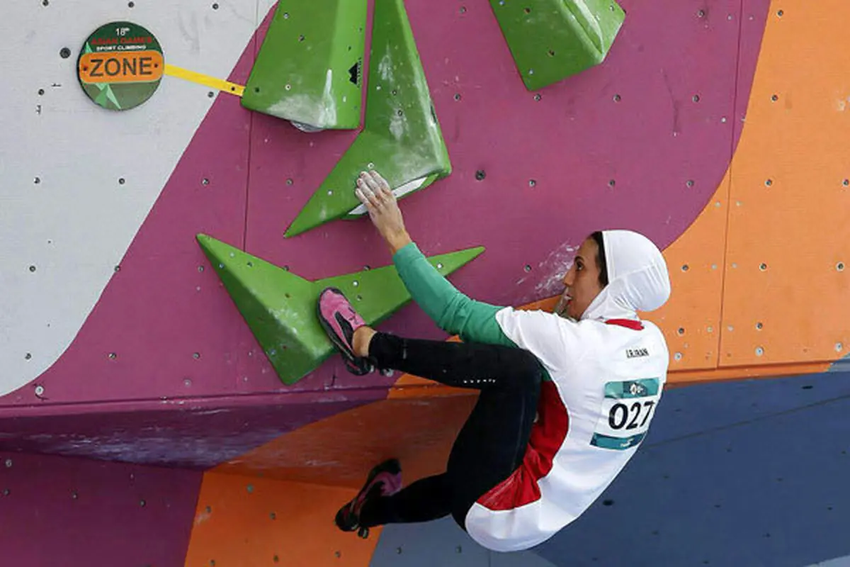 بازی های آسیایی هانگژو؛ دختر سنگنورد ایران در ماده بولدرینگ سنگنوردی ششم شد