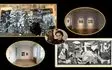 نخستین نمایشگاه انفرادی یک هنرمند فلسطینی در مدرسه هنری لندن/ تابلویی عظیم که آن را با اثر پیکاسو مقایسه کرده‌اند+تصاویر