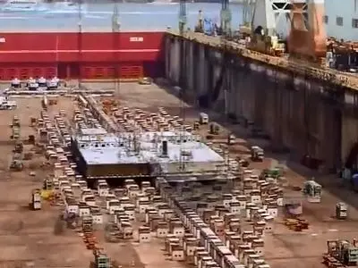 تایم‌ لپس خیره‌ کننده از ساخت کشتی تفریحی + فیلم