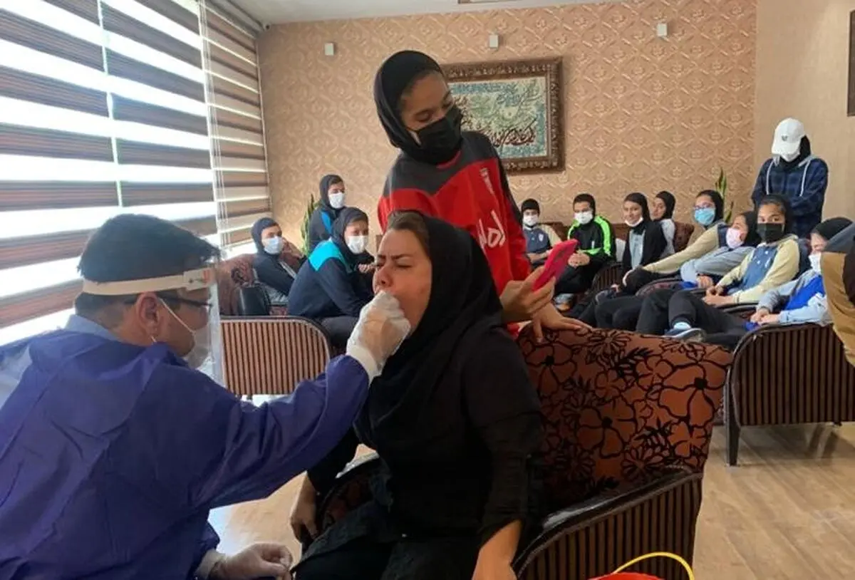 انجام تست PCR از اعضای تیم ملی فوتبال نوجوانان بانوان