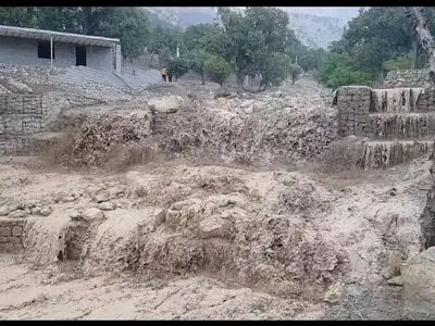 سیل در روستای بَروِل صیدون خوزستان/ هشدار به اهالی منطقه میداوود و پایین دست رودخانه عَلا + فیلم