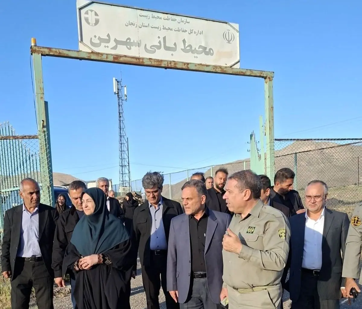بازدید رئیس سازمان حفاظت محیط زیست از منطقه حفاظت‌شده سرخ‌آباد در استان زنجان