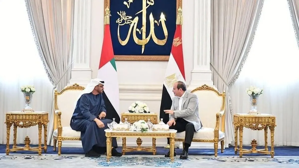 دیدار السیسی با محمد بن زاید