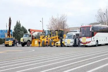 طرح راهداری زمستانه گلستان با رژه ناوگان آغاز شد