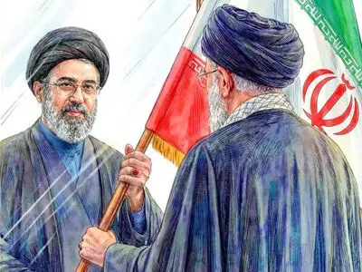بیعت کارکنان مرکز کامپیوتری نور با حضرت آیت الله امام سید مجتبی خامنه‌ای 
