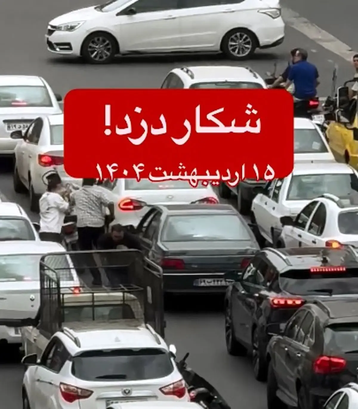 لحظه دستگیری یک دزد توسط مردم در تهران + فیلم