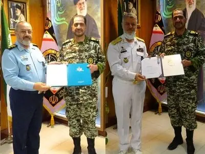 فرماندهان نیروی هوایی و دریایی ارتش سالروز پدافند هوایی را تبریک گفتند