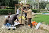 ‍ انتقال پایه‎ستون‎های هخامنشی باغ‎ موزه هفت‎تپه به مرکز پژوهشی پایگاه