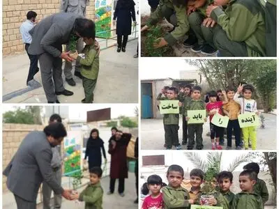 کاشت نهال به یاد محمد طاها اقدامی در شهرستان مسجدسلیمان