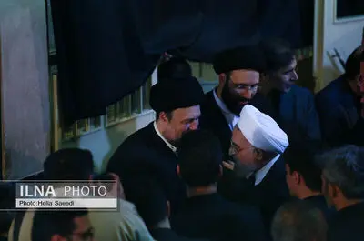 مراسم بزرگداشت والده همسر حجت‌الاسلام سید حسن خمینی در حسینیه جماران