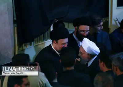 مراسم بزرگداشت والده همسر حجت‌الاسلام سید حسن خمینی در حسینیه جماران