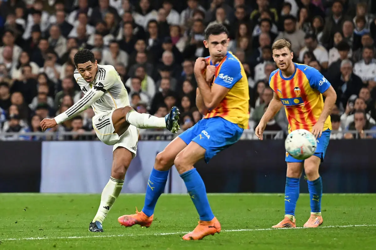 رئال مادرید 4 - 0 والنسیا؛ پیروزی پرگل در شب بریس امباپه و گلزنی بلینگام