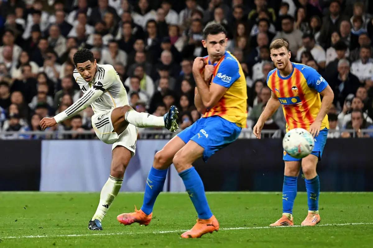 رئال مادرید 4 - 0 والنسیا؛ پیروزی پرگل در شب بریس امباپه و گلزنی بلینگام