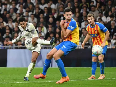 رئال مادرید 4 - 0 والنسیا؛ پیروزی پرگل در شب بریس امباپه و گلزنی بلینگام