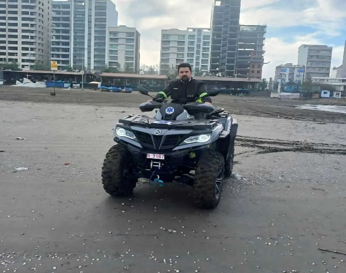 راه‌اندازی موتور چهارچرخ در سواحل محمودآباد