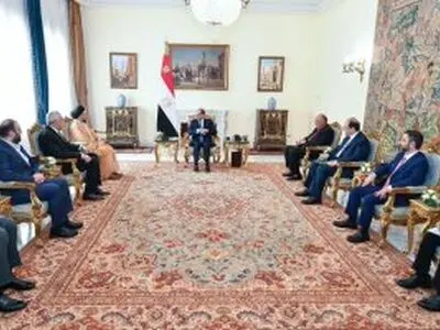 دیدار عبدالفتاح السیسی با رئیس جریان حکمت عراق