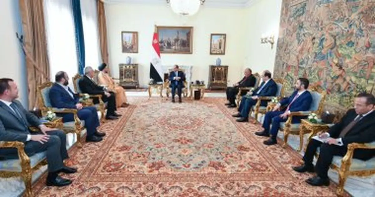 دیدار عبدالفتاح السیسی با رئیس جریان حکمت عراق