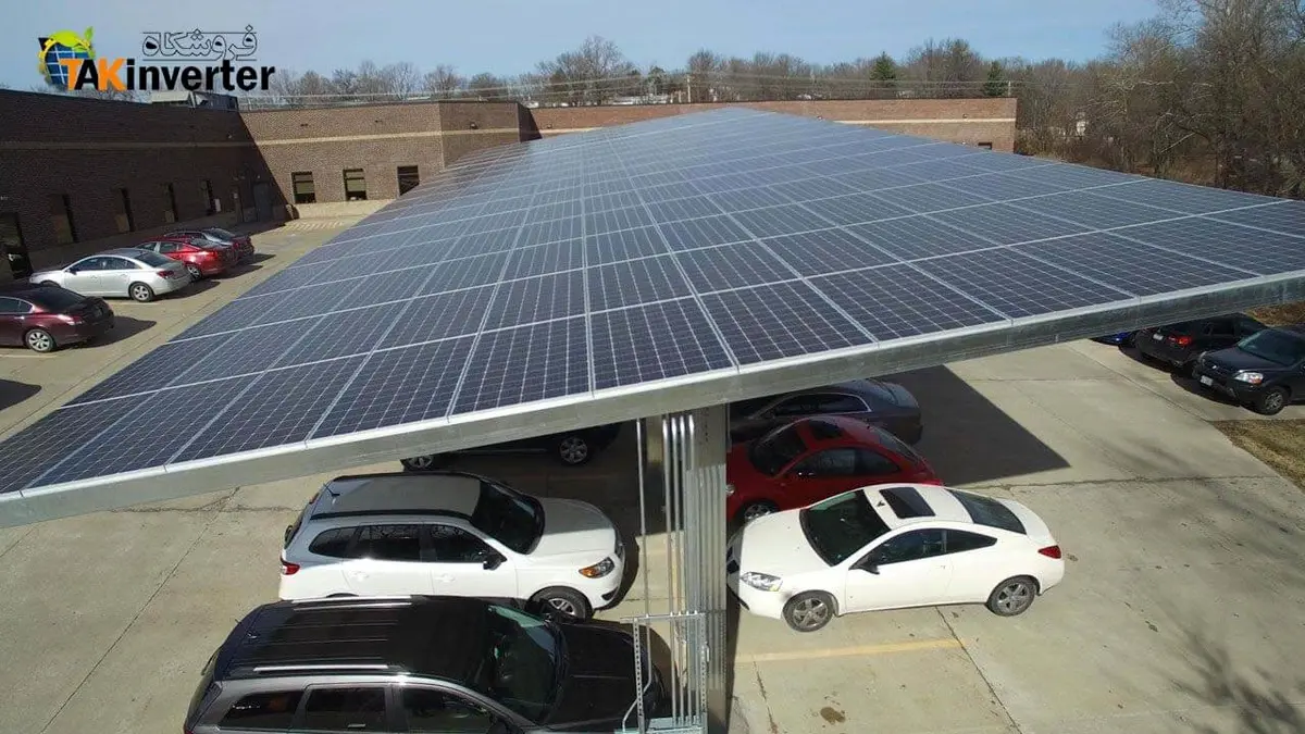 سایه‌بان‌های خورشیدی 20 تا 40 درصد مصرف برق را کاهش می‌دهند