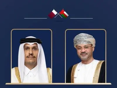 رایزنی البوسعیدی و آل‌ ثانی در رابطه با تحولات منطقه