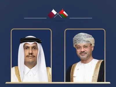 رایزنی البوسعیدی و آل‌ ثانی در رابطه با تحولات منطقه