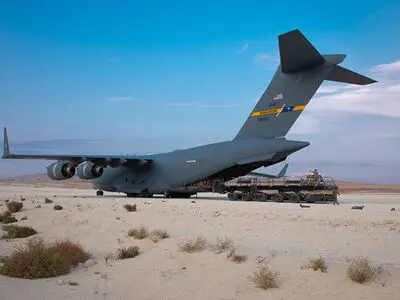 US military plane carrying weapons lands at Syria