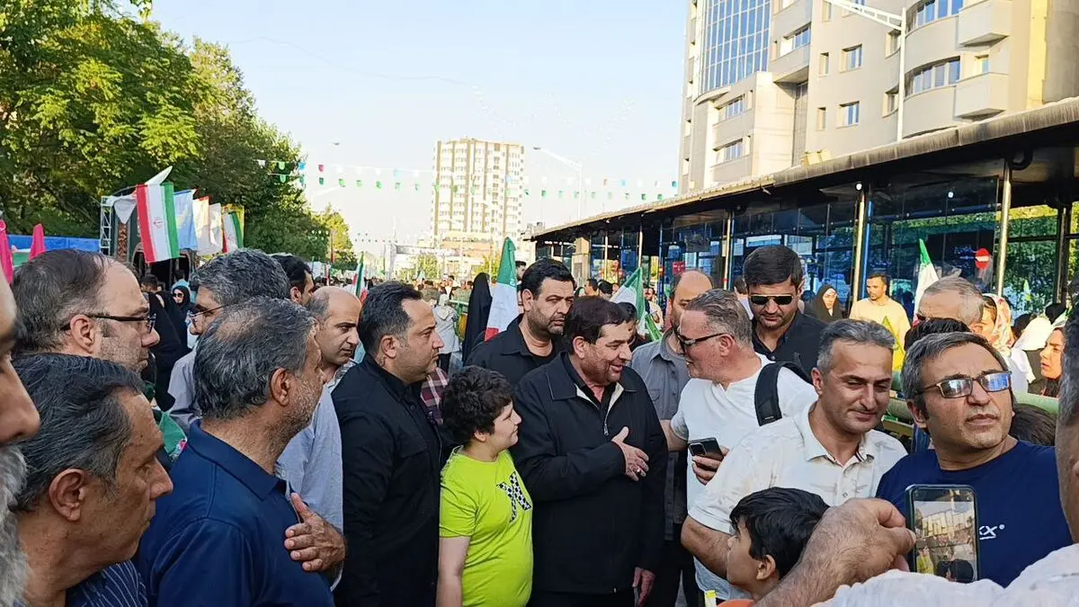 حضور محمد مخبر در تجمع حماسی  ذوالفقار علی (ع) تهران