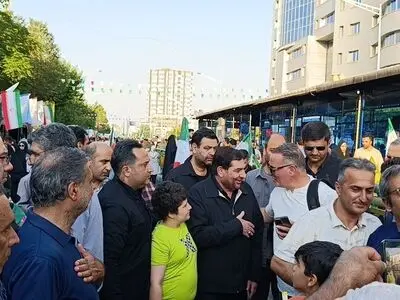 حضور محمد مخبر در تجمع حماسی  ذوالفقار علی (ع) تهران
