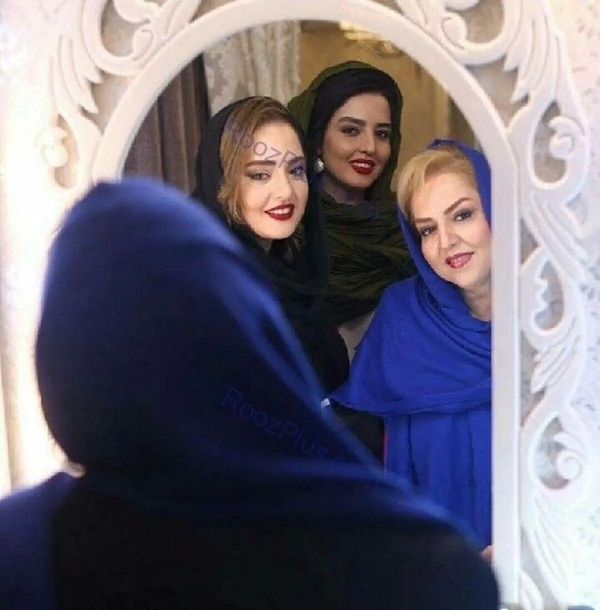 نرگس محمدی با خواهر و مادرش 