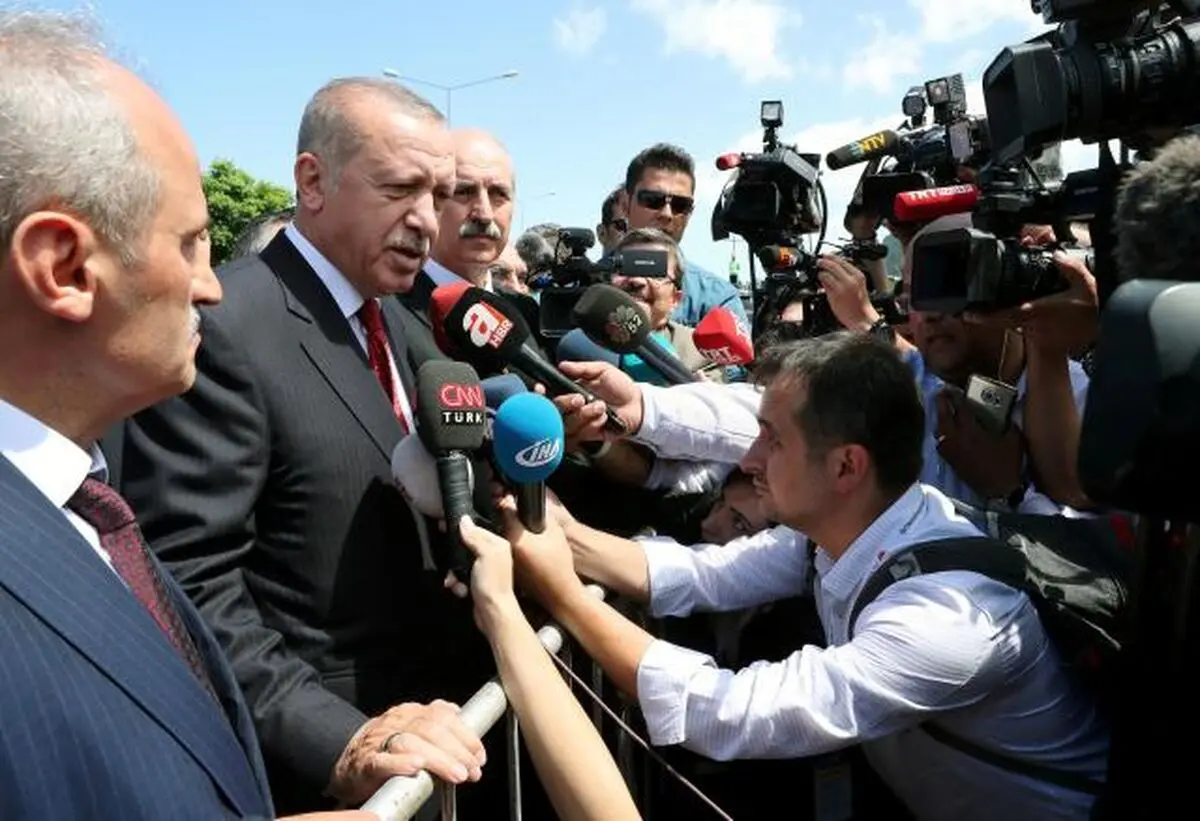Turkey is a 'target of economic war', Erdogan says