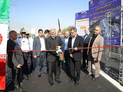 فاز اول پروژه تعریض آزاد راه کرج-قزوین مورد بهره برداری قرار گرفت