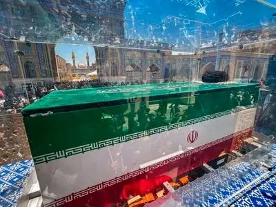 Martyred Leader of the Islamic Revolution Laid to Rest at Imam Reza Holy Shrine