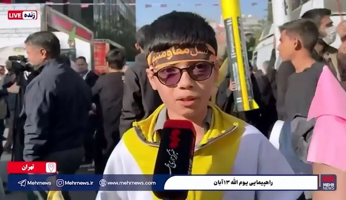 راهپیمایی یوم الله ۱۳ آبان؛‌ آمریکا و اسراییل هیچ کاری نمی توانند کنند + فیلم