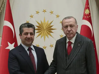 دیدار «مسرور بارزانی» با اردوغان در استانبول