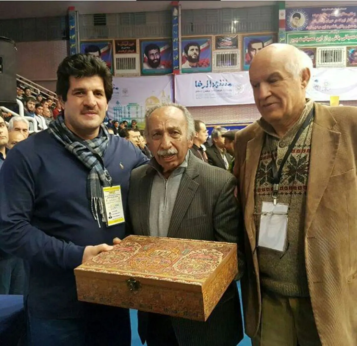 تجلیل از پیشکسوتان کشتی درحاشیه برگزاری رقابتهای جام بین المللی تختی