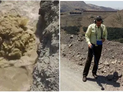 جلوگیری از هدر رفت 3 لیتر در ثانیه آب با شناسایی شکستگی در رودبار 