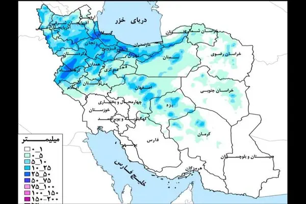 حوضه دریاچه ارومیه و خزر؛ پرباران‌ترین در هفته جاری
