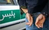 دستبند پلیس بر دستان سارق خودرو و محتویات داخل خودرو در چهارباغ