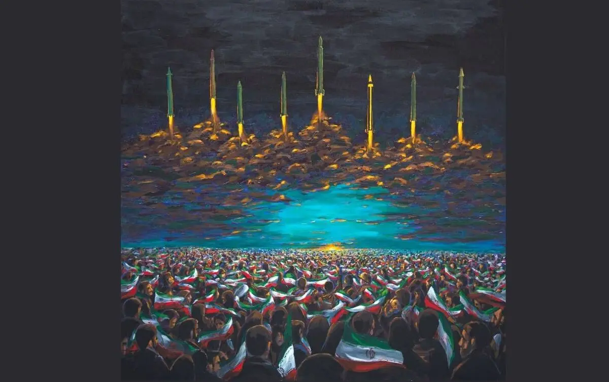 رونمایی از اثر جدید مرکز هنرهای تجسمی در شبِ موشکی ایران