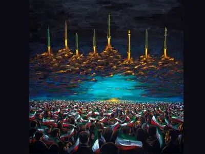 رونمایی از اثر جدید مرکز هنرهای تجسمی در شبِ موشکی ایران
