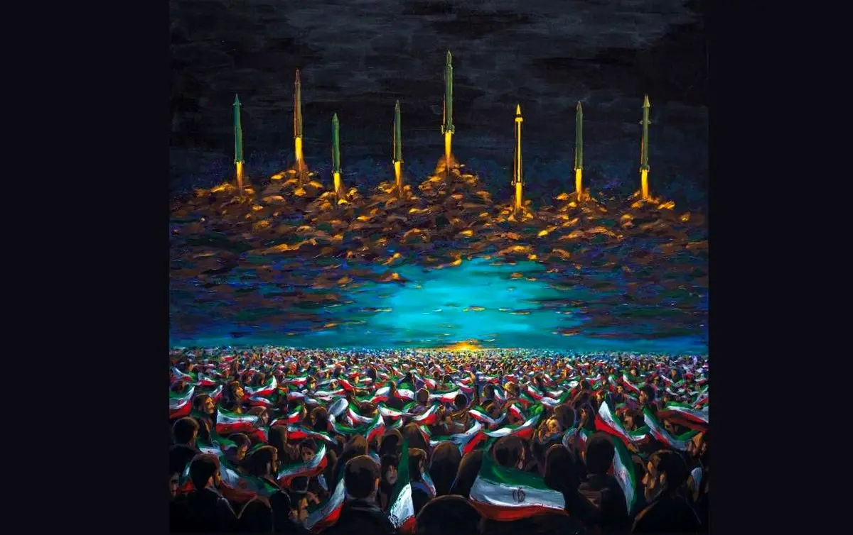 رونمایی از اثر جدید مرکز هنرهای تجسمی در شبِ موشکی ایران