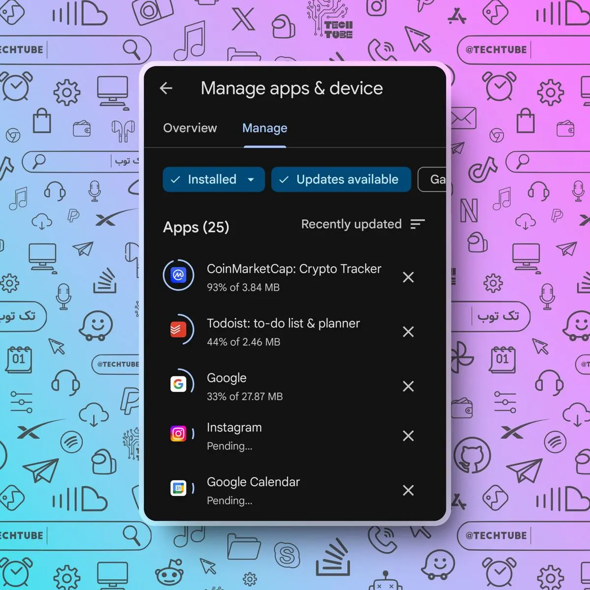 امکان اپدیت همزمان چندین اپ در گوگل پلی