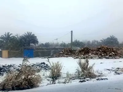 بارش برف در شش روستای شهرستان حاجی آباد