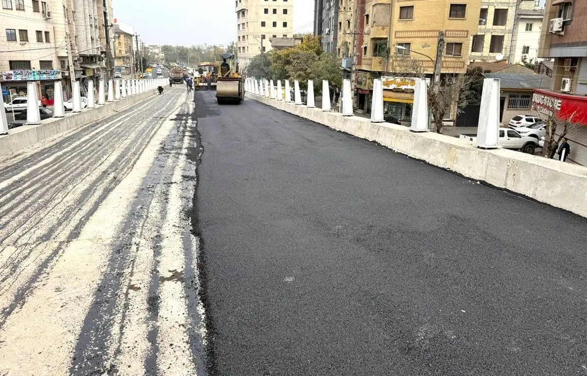 پیشرفت ۹۸ درصدی تقاطع غیرهمسطح آیت الله رودباری