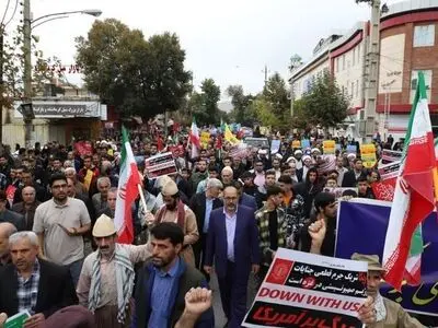 برگزاری راهپیمایی یوم‌الله ۱۳ آبان در استان کرمانشاه 