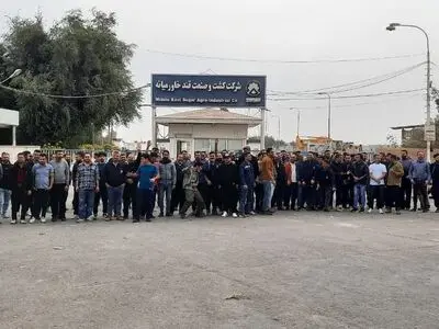 اعتراض کارگران قند خاورمیانه شوش وارد روز سوم شد