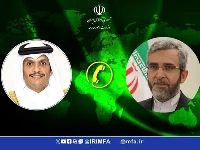 گفت‌وگوی تلفنی وزیر خارجه قطر با باقری کنی